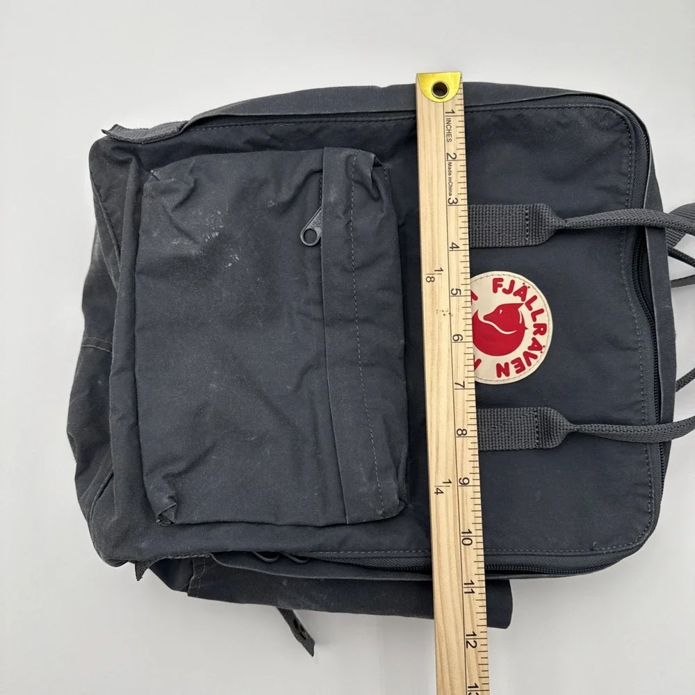 Fjallraven-Kanken Classic Backpack w/Bottle‎ Pocket Gray/blue